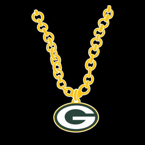 Green Bay Packers Necklace logo vinyl decal